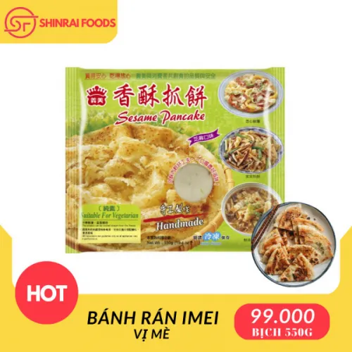 Bánh Rán Mè Imei Đài Loan: Vị Giòn Tan Thơm Ngon Từ Xứ Đài ( bịch 550g- 5 bánh)