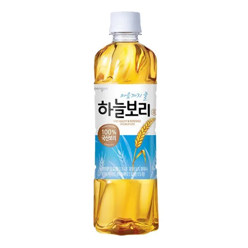 Trà lúa mạch Woongjin Hàn Quốc chai 500ml - Hương vị độc đáo từ lúa mạch và trà truyền thống