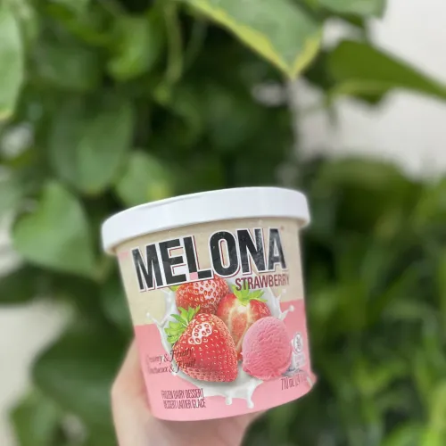 Kem hũ Melona Dâu ( hũ 710ml)