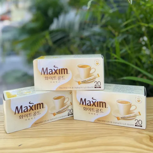 Cafe Maxim Mocha White Gold mix Hàn- Hộp 234g (12g x 20 gói)