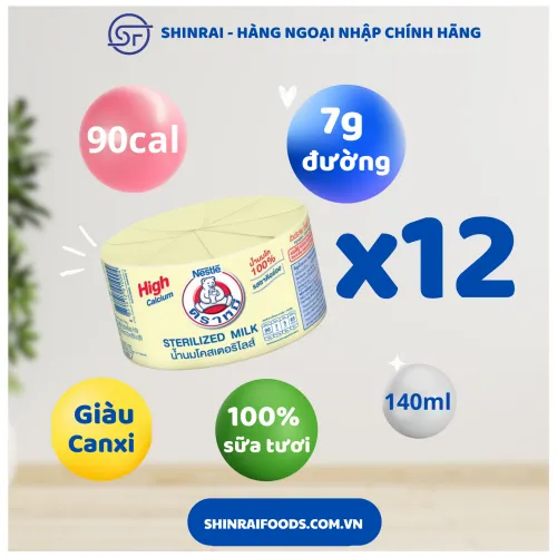 Sữa gấu Nestle chính hãng Thái Lan- set 12 lon* 140ml