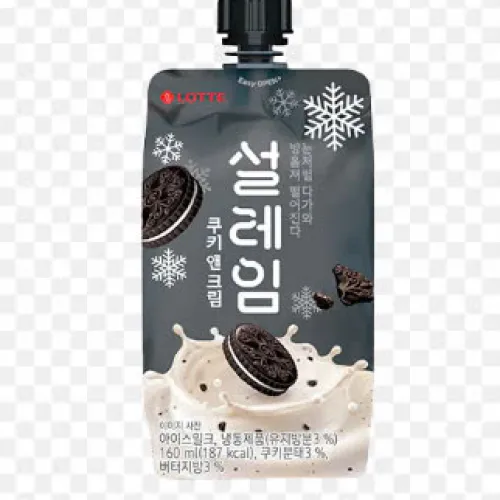 Kem túi Snow Ice vị cookie Cream Lotte Hàn Quốc (Túi)